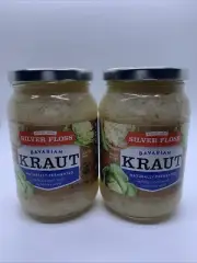 Silver Floss Naturally Fermented Bavarian Kraut 16 Oz Lot Of 2 Jars