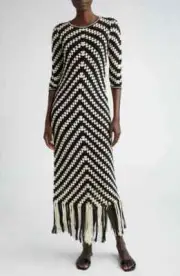 NWT Zimmermann Halliday Chevron Crochet Dress Size 3 AU/10 US