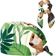[YTYVAGT] Scrub Caps Women,Scrub Hats Suitable for Women,Cute Jungle Animal Pattern