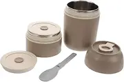 UTHCLO Portable Breakfast Cereal Cup: 800ml Stainless Steel Construction with Lid Spoon for Camping - Oatmeal Porridge Storage & Travel Meals