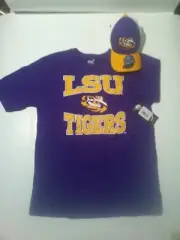 L.S.U. Youth Shirt And Cap Bundle size XL 18