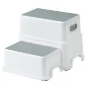 2 Step Stool for Kids, Anti-Slip Sturdy Toddler Two Step Stool for Toilet Potty