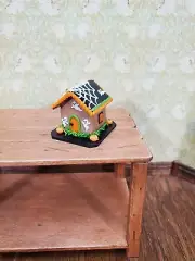 Dollhouse Halloween Gingerbread House 1:12 Miniature Ghosts Spiders Pumpkins
