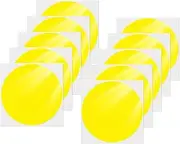 YIKIADA Yellow Dot Stickers 6 Inch Vinyl Self-Adhesive Colored Circle Labels Removable Waterproof Coding Decals Round Tag for Boxes Coloring Organizing Marking 10 PCS