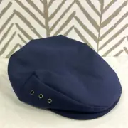 NWT Woolrich Navy Newsboy Cabbie Cap Size XL