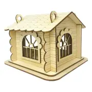 Bird House Nesting Box Hand Assembled Creative Blue Bird House Hanging Birdhouse