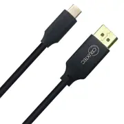 Cruxtec Gold Plated USB Type-C Male to Displayport Male Cable 3m 4K/60Hz Black