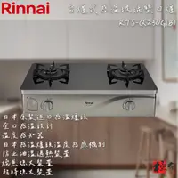 在飛比找蝦皮購物優惠-🔨 實體店面 RINNAI 林內牌 RTS-Q230G(B)