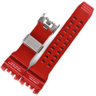 卡西歐原裝樹脂加底碳纖維GPW-1000/GPW-1000RD-4A紅色運動手表帶