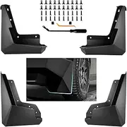 MusTree 4Pcs Wheel Tire Mud Flaps fit for Tesla Cybertruck 2023 2024 Mud Guards Front Rear Splash Guard Rim Protector Accessories