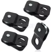 4PCS - Snatch Block 8,000 lbs Recovery Winch Pulley 4 Ton Offroad ATV UTV Black