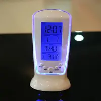 在飛比找樂天市場購物網優惠-LED藍光電子鐘 大字幕 溫度計 時鐘 日曆 鬧鐘【樂天AP