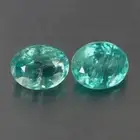 3.400 CT RARE HI-END SUPERB GREEN 100%NATURAL APATITE !! RARE TO FIND!! 2-PCS !!