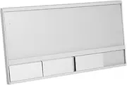 Angoily Workstation Sign Labels Reusable Table Decoration Blank Name Plates for Plaques Table Name Tag Display Nameplate Office Accessories Office Nameplate Holder Silver Aluminum Alloy