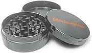 KitchenBliss 3 Piece Spice Shredder - Metal Herb Shredder with Knurled Top for Enhanced Grip - Super Strong Magnetic Seal - Compact and Non-Slip, Small, Black