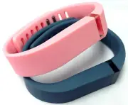 2 Small Combo Light Candy PINK, SLATE for FitBit FLEX Wristband/Bracelet