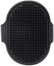 Rubber pet bath brush, shampoo soothing brush, dog grooming brush, massage brush and adjustable ring handle, suitable for long and short hair pets