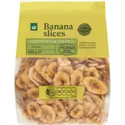 Woolworths Banana Chips Snack 400g