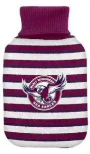 Manly Sea Eagles NRL Hot Water Bottle & Cover