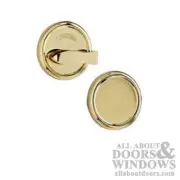 Weslock Deadbolt Turn By Plate With Adjustable Deadbolt Strike Bright Brass Lock