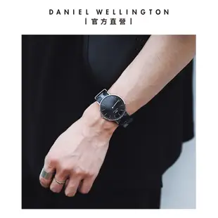 Daniel Wellington DW 錶帶 Classic Brigade 迷彩織紋錶帶-兩色任選(DW00200252)/ 玫瑰金框/ 20mm-適用於40mm手錶