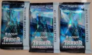 3 (three) - Magic the Gathering Tarkir: Dragonstorm Collector Booster Pack mtg