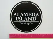 BEER Collectible STICKER ~ ALAMEDA ISLAND Brewing Co Since 2015 ~ CALIFORNIA