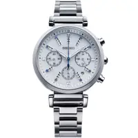 在飛比找PChome24h購物優惠-SEIKO 精工 LUKIA 廣告款太陽能計時女錶(V175