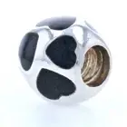 New Pandora Bead Charm Sterling Silver 790543EN22 Love You Black Enamel Retired