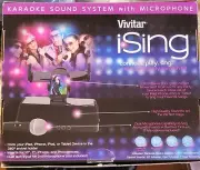 Vivitar I•Sing Karaoke Sound System With Microphone New