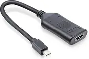 Replacement Active Mini Displayport Male to HDMI Female Cable 3840@2160 PS176 Compatible Mac Laptop Host Graphics Card DP External HDMI Monitor TV Projector Adapter Converter 4K60HZ