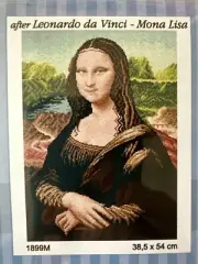 Printed needlepoint tapestry Canvas Only Mona Lisa 38.5x54 Cm