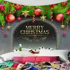 Christmas Bell Snowflake 3D Wall Hang Cloth Tapestry Fabric Decorations Decor