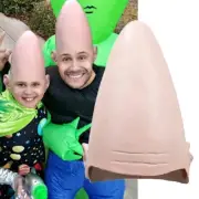 Conehead Conical Alien Mask Cap Cosplay Halloween Costume Prop