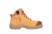 Oliver Mens AT's 130mm Zipsider Hiker Safety Work Boots 45630Z - Wheat