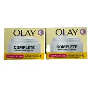 Olay Complete Night Cream Hydration & Skin Protection 50ml X 2
