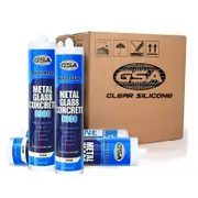 GSA S300 Trade Silicone Neutral Cure S300 Metal Glass Concrete, Roof & Gutter - CLEAR (Box of 24)