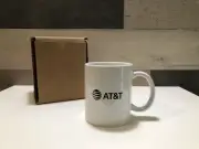 AT&T Black Logo Telephone Telecommunication Phone Company Coffee Tea Mug Cup