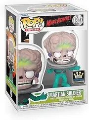 [Epic Collectibles] Movies: Mars Attack - Martian Soldier Specialty Series Limited Edition Exclusive Vinyl Figure Collectibles Bundle with Compatible Funko Pop Box Protector
