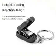 Stainless Steel Mini Nail File Car Key Decor Fingernail Clipper Unisex