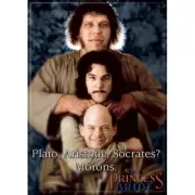 PRINCESS BRIDE PLATO, ARISTOTLE, SOCRATES? MORONS ATA-BOY MAGNET NEW