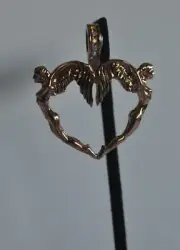 KIRKS FOLLY ANGEL HEART MAGNETIC ENHANCER IN GOLD TONE