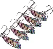 ifundom 5pcs Fishing for Outdoor Fishing Lightweight and Versatile Bait Designed for Perch and Bass and Retrieval Attractive Fish Shape
