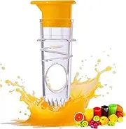 zakora Lemon Squeezer - BPA-Free Plastic, Mini Citrus Juicer for Lemons, Limes & Oranges | Portable Bar Tool for Home, Camping, Cocktails" (Yellow)