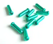 gobike88 Jagwire 1.8mm Green inner cable end cap, 10 pieces per set
