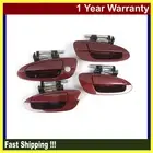 For 2002-2006 NISSAN ALTIMA Outside Door Handle 4 Set Red Mica AX3 DS225