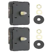 2 Set Clock Mechanism Replacement, Quartz Clock Mechanism Shaft Length 0.63in