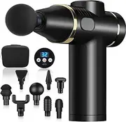 Massage Gun,Massage Gun Deep Tissue,Electric Muscle Massage with 8 Massage Heads,32 Speed and Carry Case,Handheld Muscle Massager for Muscle Pain Relief Recovery