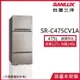 【SANLUX台灣三洋】475L 變頻三門冰箱光耀銀 SR-C475CV1A_廠商直送