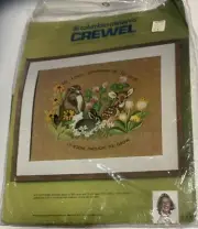 Columbia Minerva Crewel Needlepoint Something To Love Vintage New 1975